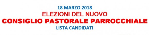Elezione Consiglio Pastorale Parrocchiale